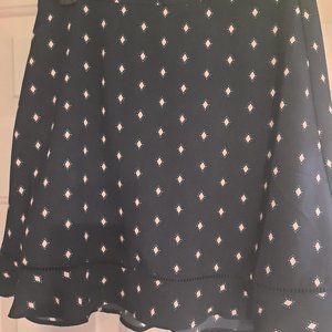 Navy A-lined skirt